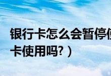 银行卡怎么会暂停使用（能在网银上暂停信用卡使用吗?）
