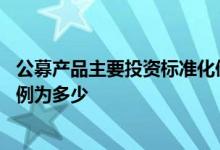 公募产品主要投资标准化债权类资产 开放式公募产品负债比例为多少
