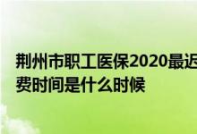 荆州市职工医保2020最迟什么时候交 荆州2022年度医保缴费时间是什么时候 