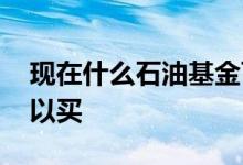 现在什么石油基金可以买 石油基金有哪些可以买