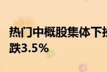 热门中概股集体下挫纳斯达克中国金龙指数下跌3.5%