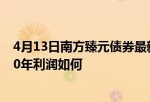 4月13日南方臻元债券最新单位净值为1.0435元该基金2020年利润如何