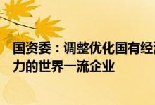 国资委：调整优化国有经济布局结构加快建设具有全球竞争力的世界一流企业