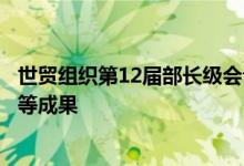 世贸组织第12届部长级会议闭幕达成食品采购免于出口禁令等成果