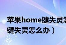 苹果home键失灵怎么进入设置（苹果home键失灵怎么办）