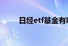 日经etf基金有哪些 日经etf有哪些