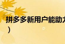 拼多多新用户能助力多少钱（领现金是真的吗）