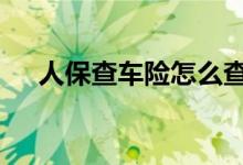 人保查车险怎么查 人保查车险怎么查询