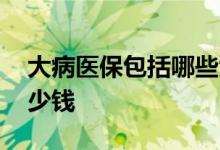 大病医保包括哪些大病 大病医保一年需要多少钱 