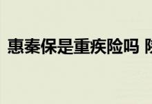 惠秦保是重疾险吗 陕西惠秦保是哪家公司的