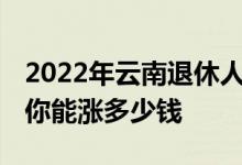 2022年云南退休人员的养老金如何调整 算算你能涨多少钱 