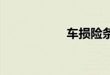 车损险条款简答介绍