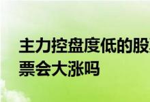 主力控盘度低的股票会大涨吗 主力高控盘股票会大涨吗
