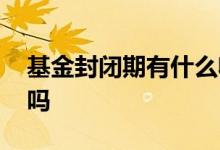 基金封闭期有什么收益么 基金封闭期有收益吗