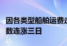 因各类型船舶运费走高波罗的海干散货运价指数连涨三日