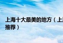 上海十大最美的地方（上海十大最美旅游景点上海最美景点推荐）