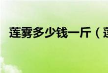 莲雾多少钱一斤（莲雾具体价格要看品种）