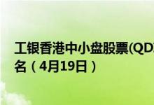 工银香港中小盘股票(QDII)近一周来在同类基金中上升195名（4月19日）