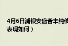 4月6日浦银安盛普丰纯债债券C最新净值是多少（近1月来表现如何）