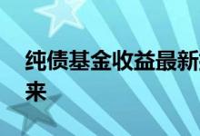 纯债基金收益最新排名 纯债基金收益从何而来