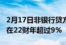 2月17日非银行贷方的房地产行业GNPA可能在22财年超过9%