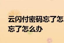 云闪付密码忘了怎么办登不上去 云闪付密码忘了怎么办