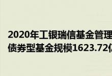 2020年工银瑞信基金管理有限公司基金总规模5699.43亿元债券型基金规模1623.72亿元