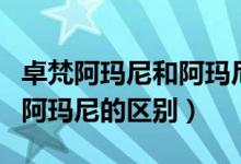 卓梵阿玛尼和阿玛尼有啥区别（卓梵阿玛尼和阿玛尼的区别）