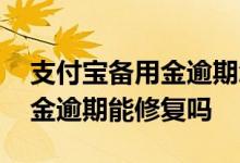 支付宝备用金逾期怎么才能恢复 支付宝备用金逾期能修复吗