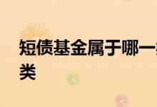 短债基金属于哪一类基金 短债基金属于哪一类