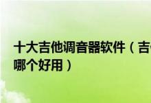 十大吉他调音器软件（吉他调音软件用什么好吉他调音app哪个好用）
