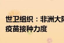 世卫组织：非洲大陆将针对高危人群加大新冠疫苗接种力度