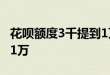 花呗额度3千提到1万 花呗只有3000怎么提到1万