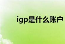 igp是什么账户 igp账户是什么帐户