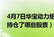 4月7日华宝动力组合混合基金怎么样（基金持仓了哪些股票）