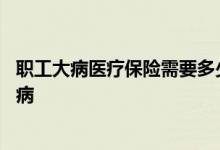 职工大病医疗保险需要多少钱 职工大病医疗保险包括哪些疾病 