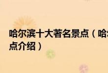 哈尔滨十大著名景点（哈尔滨著名旅游景点哈尔滨有名的景点介绍）