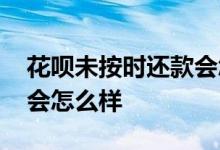花呗未按时还款会怎么样 花呗没有按时还款会怎么样