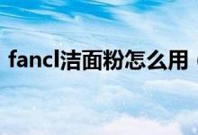 fancl洁面粉怎么用（fancl洁面粉买哪款好）