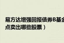 易方达增强回报债券B基金怎么样（2021年第二季度基金重点卖出哪些股票）