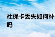 社保卡丢失如何补办去哪里办理 有必要补办吗 