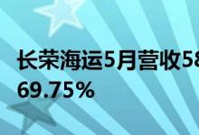 长荣海运5月营收584.64亿元新台币同比增长69.75%