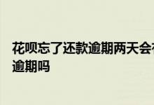 花呗忘了还款逾期两天会有影响吗 花呗9号忘了10号还了算逾期吗