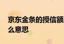 京东金条的授信额度降低 授信额度降低是什么意思