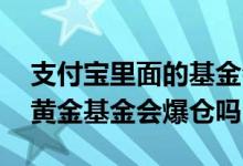 支付宝里面的基金会不会一天跌完 支付宝的黄金基金会爆仓吗
