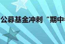 公募基金冲刺“期中考”多领域“回血”明显