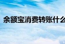 余额宝消费转账什么意思 余额宝消费限额吗