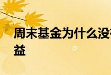 周末基金为什么没有收益 周末基金有没有收益