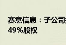 赛意信息：子公司拟8600万元收购基甸信息49%股权