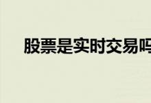股票是实时交易吗 股票是实时交易的吗